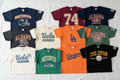 Vintage NFL and MLB Sports Tees 10-Pack flat lay